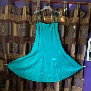 Teal Linen Dress